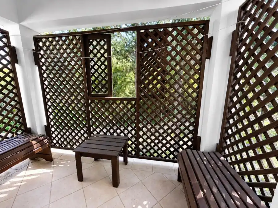 Garden View Hotel Room veranda lattice