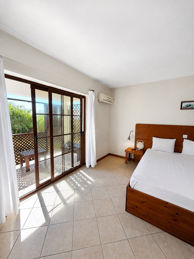 Partial Sea View Hotel Room bedroom and balcony